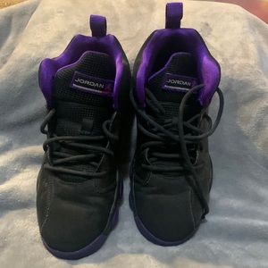 Kids Jordan’s- size 2.5Y- black & purple